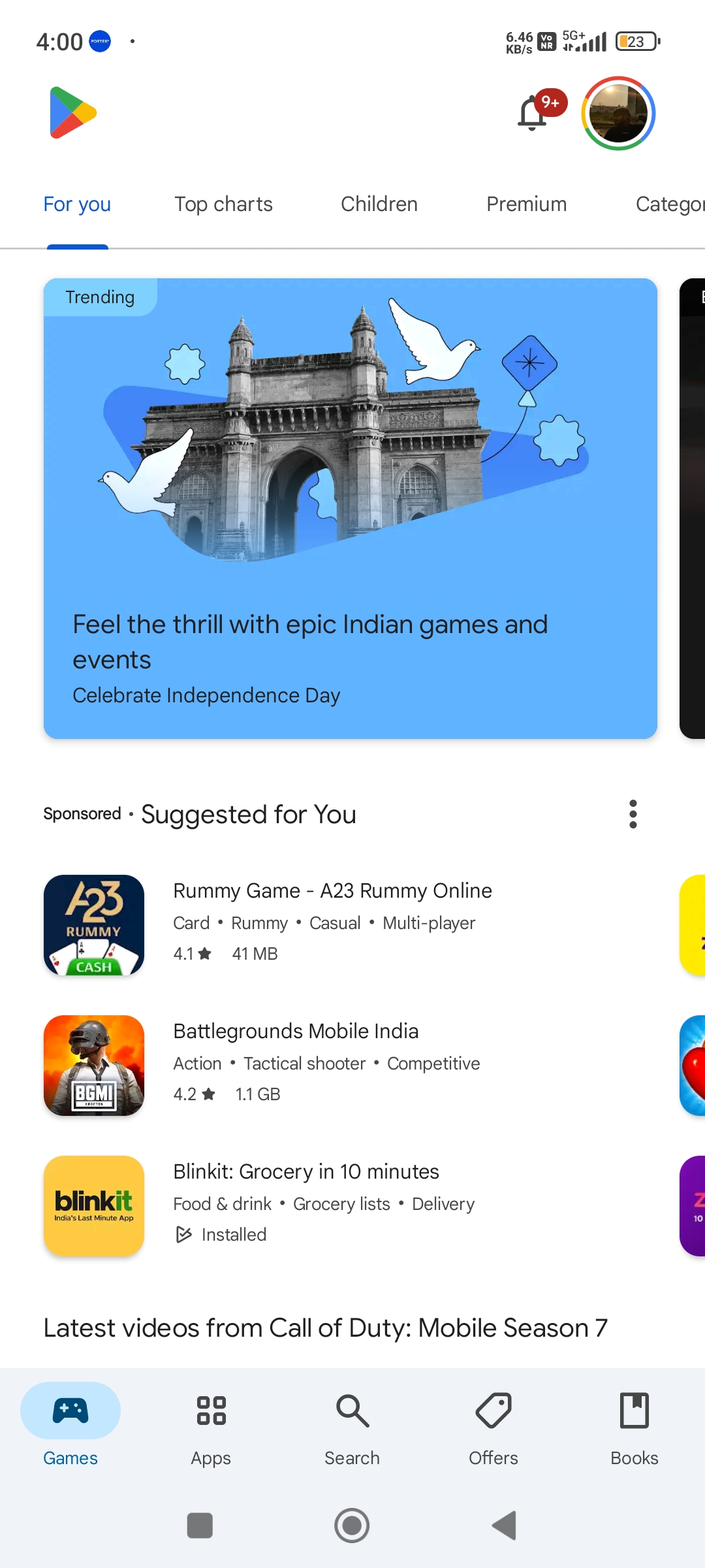 Play Store Profile Icon